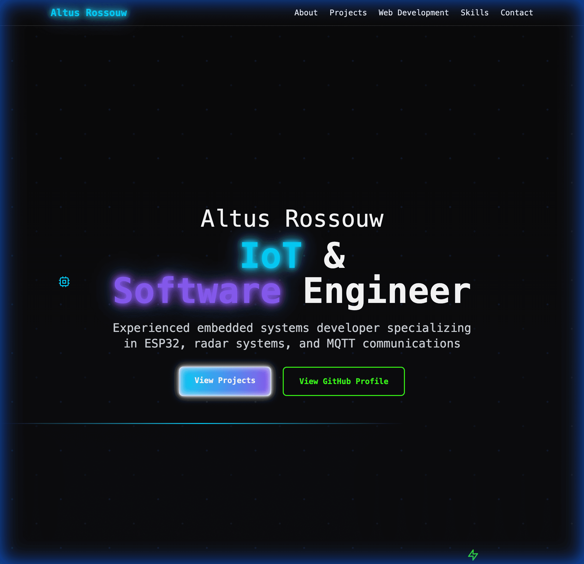 Altus Rossouw Portfolio screenshot